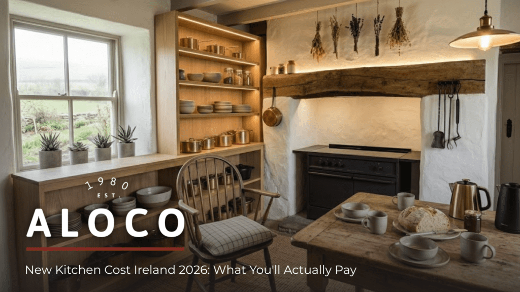 a modern redesign of an irish cottage kitchen