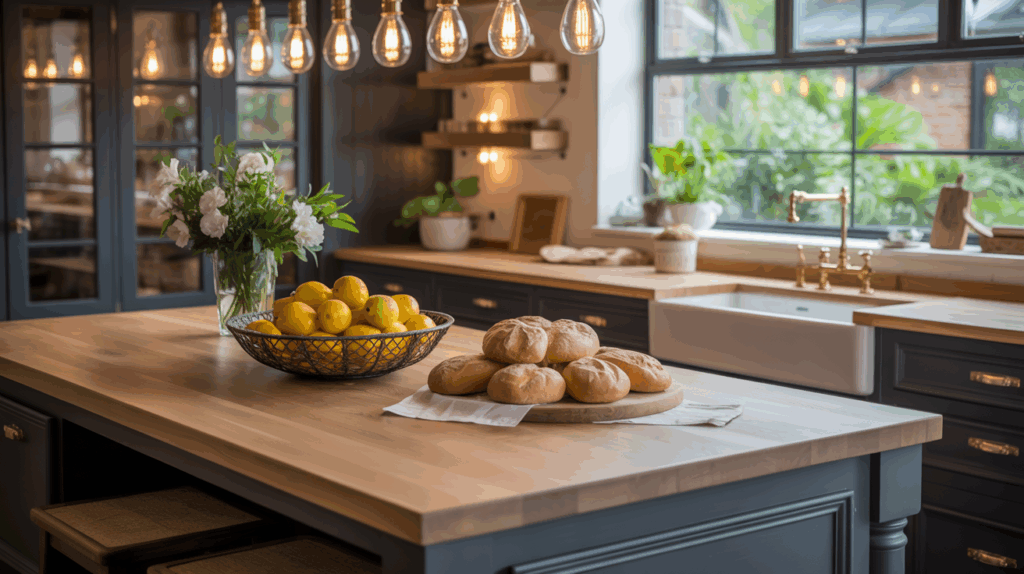 rustic kitchen recently installed