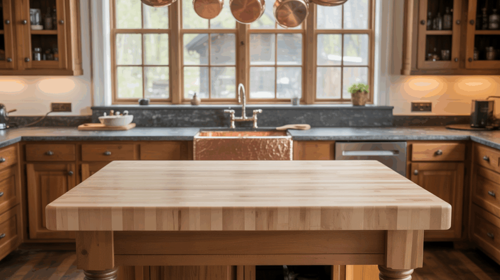 rustic kitchen recentlally installed